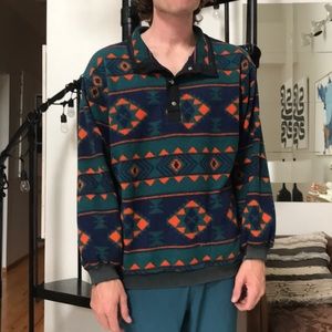 Vintage Aztec fleece jacket